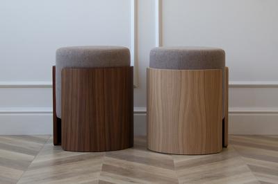 Пуф Ellipsefurniture Пуф Lagom (капучино твид, орех) арт. LG0103148103
