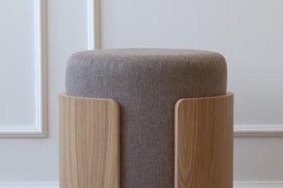 Пуф Ellipsefurniture Пуф Lagom (капучино твид, натуральный дуб) арт. LG0103158103