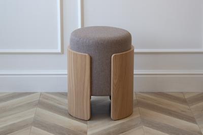 Пуф Ellipsefurniture Пуф Lagom (капучино твид, натуральный дуб) арт. LG0103158103