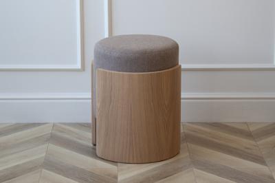 Пуф Ellipsefurniture Пуф Lagom (капучино твид, натуральный дуб) арт. LG0103158103