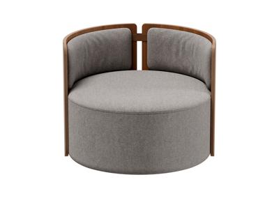Стол письменный Ellipsefurniture Кресло крутящееся Lagom 800 (капучино твид, орех) арт. LG0131148103