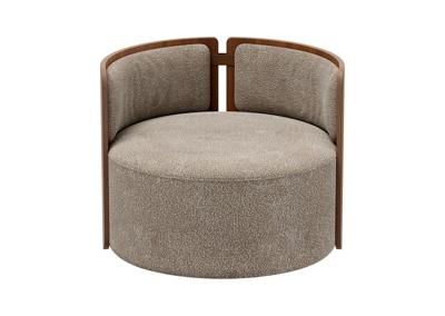 Стол письменный Ellipsefurniture Кресло крутящееся Lagom 800 (бежевый букле, орех) арт. LG01311403804