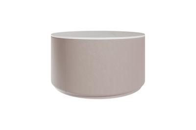 Мебель Ellipsefurniture Столик Sun L, D 66 см высота 35 см (камень LC, бежевый) арт. LG01346603802