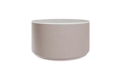 Мебель Ellipsefurniture Столик Sun L, D 66 см высота 35 см (камень OV, бежевый) арт. LG01346703802