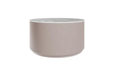 Мебель Ellipsefurniture Столик Sun L, D 66 см высота 35 см (камень OV2, бежевый) арт. LG01346803802