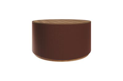 Мебель Ellipsefurniture Столик Sun L, D 66 см высота 35 см (орех, кирпичный) арт. LG01341414302