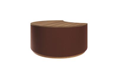 Мебель Ellipsefurniture Столик Sun M, D 66 см высота 30 cм (орех, кирпичный) арт. LG01351414302