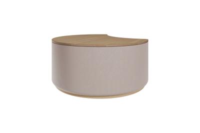 Мебель Ellipsefurniture Столик Sun M, D 66 см высота 30 см (дуб, бежевый) арт. LG01351503802