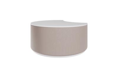 Мебель Ellipsefurniture Столик Sun M, D 66 см высота 30 см (белый, бежевый) арт. LG01350203802