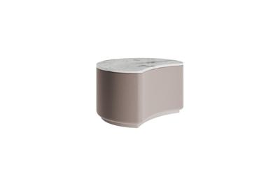 Мебель Ellipsefurniture Столик Sun S, D 43 см высота 25 см (камень OV2, бежевый) арт. LG01366803802