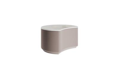 Мебель Ellipsefurniture Столик Sun S, D 43 см высота 25 см (камень OV, бежевый) арт. LG01366703802