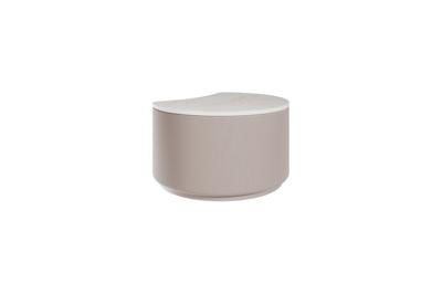 Мебель Ellipsefurniture Столик Sun S, D 43 см высота 25 см (камень LC, бежевый) арт. LG01366603802