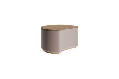 Мебель Ellipsefurniture Столик Sun S, D 43 см высота 25 см (дуб, бежевый) арт. LG01361503802