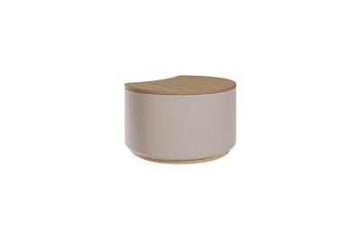 Мебель Ellipsefurniture Столик Sun S, D 43 см высота 25 см (дуб, бежевый) арт. LG01361503802