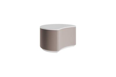 Мебель Ellipsefurniture Столик Sun S, D 43 см высота 25 см (белый, бежевый) арт. LG01360203802