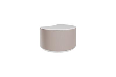 Мебель Ellipsefurniture Столик Sun S, D 43 см высота 25 см (белый, бежевый) арт. LG01360203802