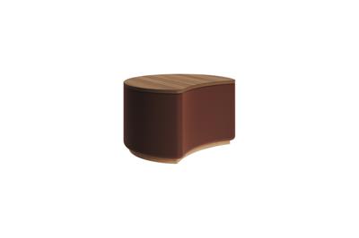 Мебель Ellipsefurniture Столик Sun S, D 43 см высота 25 cм (орех, кирпичный) арт. LG01361414302