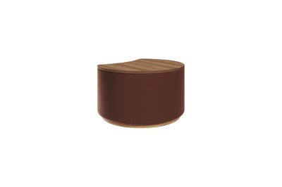 Мебель Ellipsefurniture Столик Sun S, D 43 см высота 25 cм (орех, кирпичный) арт. LG01361414302