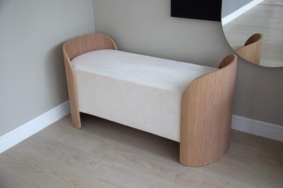 Банкетка Ellipsefurniture Банкетка Lagom 2 120 см (молочный, натуральный дуб) арт. LG01071500208