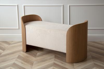 Банкетка Ellipsefurniture Банкетка Lagom 2 120 см (молочный, натуральный дуб) арт. LG01071500208