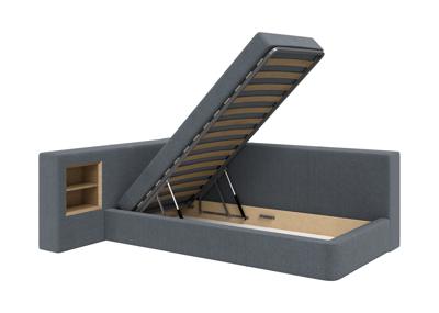Кровать Ellipsefurniture Диван-кровать Cube c нишей M (серый, твид) арт. CU01115500503