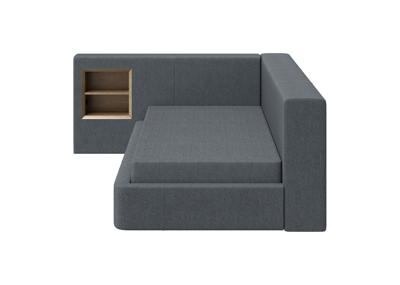Кровать Ellipsefurniture Диван-кровать Cube c нишей M (серый, твид) арт. CU01115500503