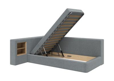Кровать Ellipsefurniture Диван-кровать Cube c нишей M (cветло-серый, твид) арт. CU01115509903