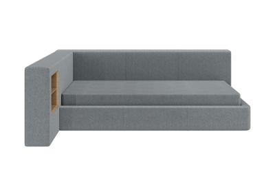 Кровать Ellipsefurniture Диван-кровать Cube c нишей M (cветло-серый, твид) арт. CU01115509903