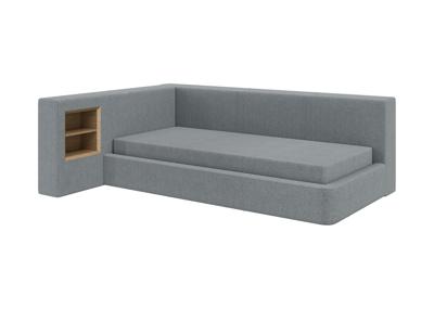Кровать Ellipsefurniture Диван-кровать Cube c нишей M (cветло-серый, твид) арт. CU01115509903
