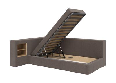 Кровать Ellipsefurniture Диван-кровать Cube c нишей M (капучино, твид) арт. CU01115508103