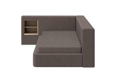Кровать Ellipsefurniture Диван-кровать Cube c нишей M (капучино, твид) арт. CU01115508103