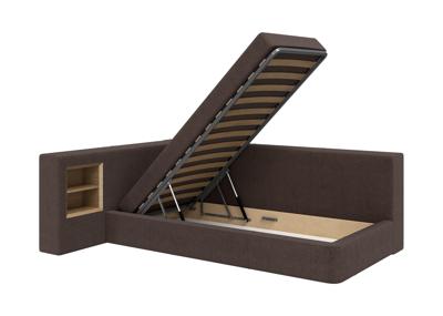Кровать Ellipsefurniture Диван-кровать Cube c нишей M (шоколад, твид) арт. CU01115504403