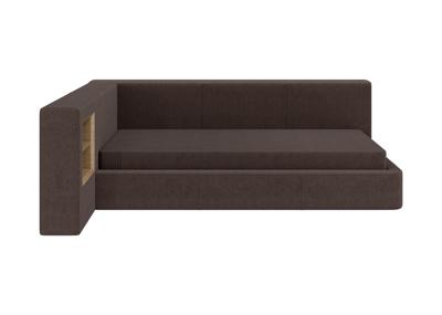 Кровать Ellipsefurniture Диван-кровать Cube c нишей M (шоколад, твид) арт. CU01115504403