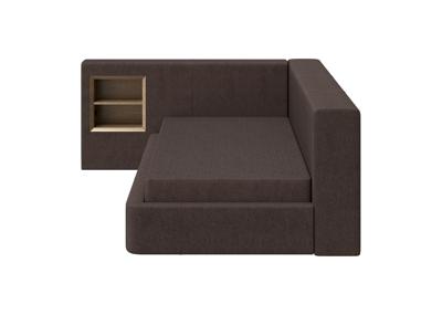 Кровать Ellipsefurniture Диван-кровать Cube c нишей M (шоколад, твид) арт. CU01115504403