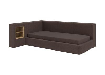 Кровать Ellipsefurniture Диван-кровать Cube c нишей M (шоколад, твид) арт. CU01115504403