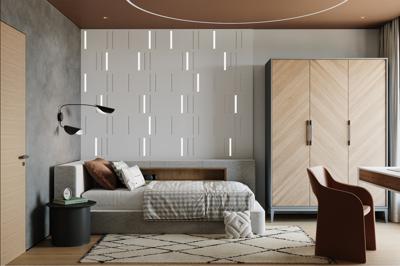 Кровать Ellipsefurniture Диван-кровать Cube c нишей L антивандальная ткань (серый) арт. CU01105500506