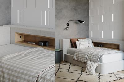 Кровать Ellipsefurniture Диван-кровать Cube c нишей L антивандальная ткань (серый) арт. CU01105500506