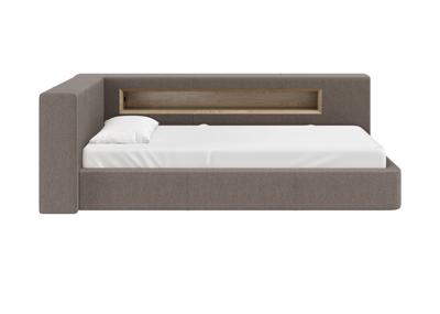 Кровать Ellipsefurniture Диван-кровать Cube c нишей L (капучино, твид) арт. CU01105508103