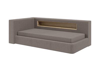 Кровать Ellipsefurniture Диван-кровать Cube c нишей L (капучино, твид) арт. CU01105508103