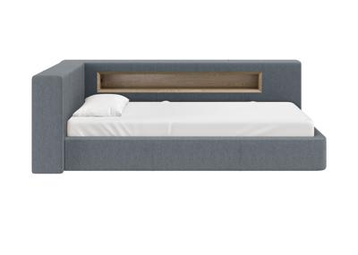Кровать Ellipsefurniture Диван-кровать Cube c нишей L (серый, твид) арт. CU01105500503