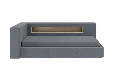 Кровать Ellipsefurniture Диван-кровать Cube c нишей L (серый, твид) арт. CU01105500503