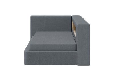 Кровать Ellipsefurniture Диван-кровать Cube c нишей L (серый, твид) арт. CU01105500503