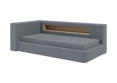 Кровать Ellipsefurniture Диван-кровать Cube c нишей L (серый, твид) арт. CU01105500503
