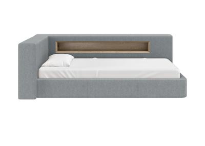 Кровать Ellipsefurniture Диван-кровать Cube c нишей L (светло-серый, твид) арт. CU01105509903