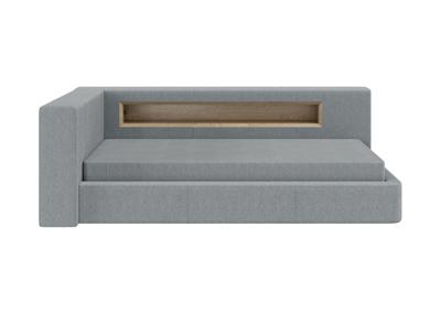 Кровать Ellipsefurniture Диван-кровать Cube c нишей L (светло-серый, твид) арт. CU01105509903