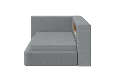 Кровать Ellipsefurniture Диван-кровать Cube c нишей L (светло-серый, твид) арт. CU01105509903
