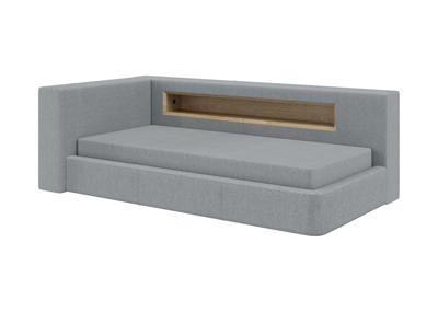 Кровать Ellipsefurniture Диван-кровать Cube c нишей L (светло-серый, твид) арт. CU01105509903