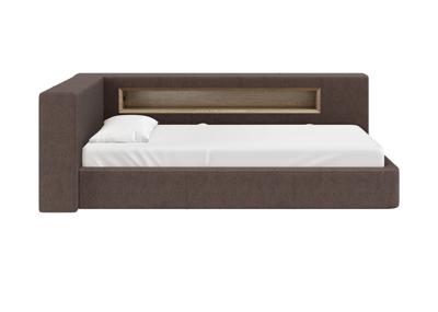 Кровать Ellipsefurniture Диван-кровать Cube c нишей L (шоколад, твид) арт. CU01105504403