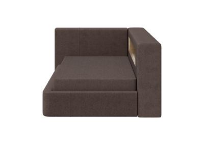 Кровать Ellipsefurniture Диван-кровать Cube c нишей L (шоколад, твид) арт. CU01105504403