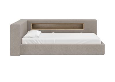 Кровать Ellipsefurniture Диван-кровать Cube c нишей L (бежевый, рогожка) арт. CU01105503805